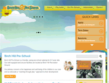 Tablet Screenshot of birchhill-preschool.org.uk